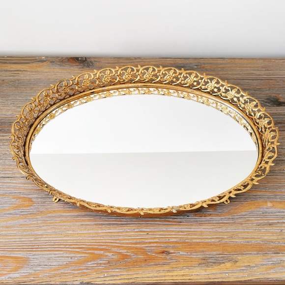 Vintage Vanity Mirror Tray